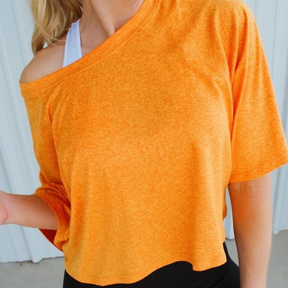 Into You Round Neck Top-Vibe Orange - Picture 4 of 4